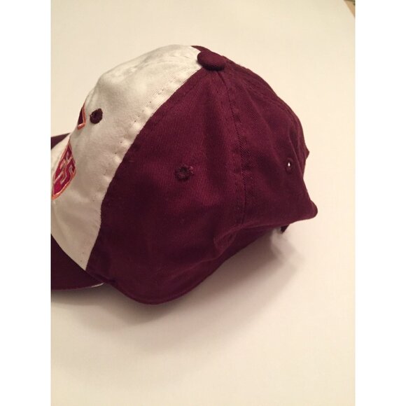 Virginia Tech Hokies Maroon & White Cap Hat Strap-back VT Captivating Headwear - Picture 14 of 16